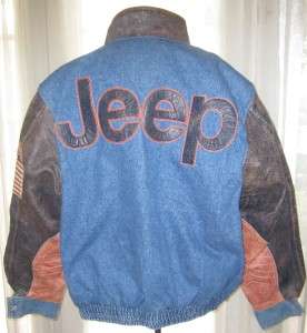   Logo Denim & Leather Mens XL Varsity Jeff Hamilton Satin Lined Jacket