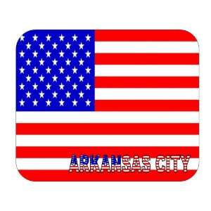  US Flag   Arkansas City, Kansas (KS) Mouse Pad 