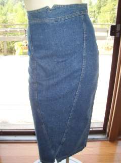   Size Small Medium Long Sexy Curvy Tight Denim Jean Wiggle Skirt  