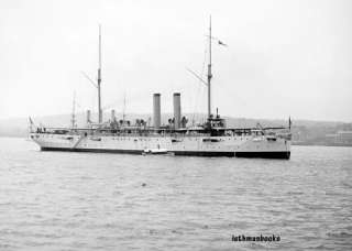 USS US Battleship Warship Galveston Navy Ship 1900  