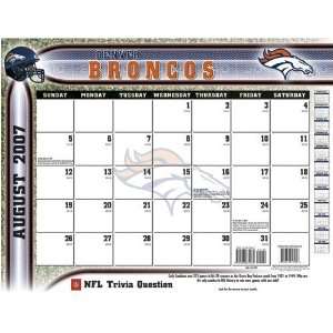   Broncos 2007   2008 22x17 Academic Desk Calendar