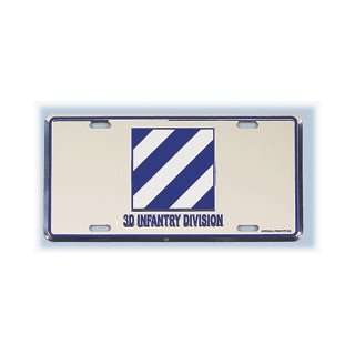  US Army 3rd Infantry Division License Plate Automotive