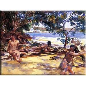 The Bathers 30x23 Streched Canvas Art by Sargent, John Singer  