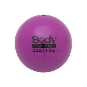 Body Sport Soft Weight Training Ball, Approximately 4.5 Diameter, 2.2 