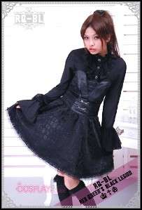 Lolita gothic Python leather corset halter dress R21044  