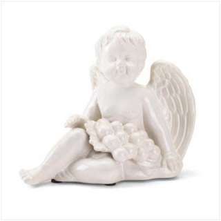 ITALIAN RENAISSANCE CHERUB Porcelain Angel Statue NEW  