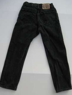 GAP Boys Jeans Black Loose Fit Sz 8 Regular Straight Leg GUC  