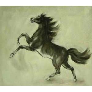  Arabian Horse Oil Painting on Canvas Hand Made Replica 