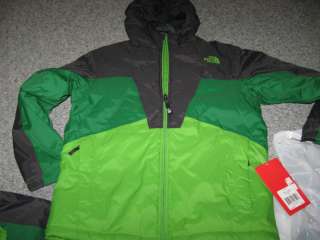The North Face Youth Boys Large Winter Green Jacket,100% Nylon,NWT 