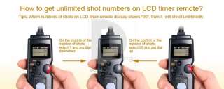Timer Intervalometer Time Lapse Remote For CANON 450D 1000D 500D RS 