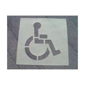 PMS50   Stencil, Parking Lot, Handicap Symbol, 39 X 34  