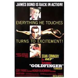  James Bond Goldfinger  Movie Poster
