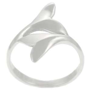 Sterling Silver Two Whale Tails Ring Jewelry