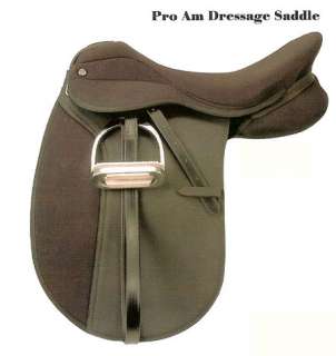 NEW 18 Riviera Pro Am Synthetic Dressage Saddle   Wide  
