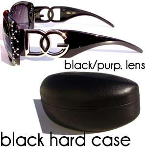 Womens DG Eyewear Sunglasses Rhinestones POPULAR Black  