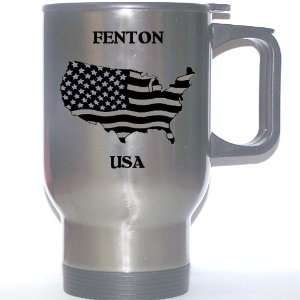  US Flag   Fenton, Michigan (MI) Stainless Steel Mug 