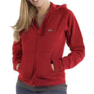 Louisville Cardinals Womens Full Zip Hoody Sweatshirt  