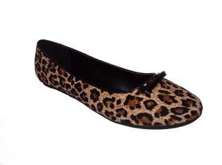 City Classified women flat shoes leopard Print Tan cheetah color OXTON 