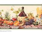 Kitchen Wine Bread Fruit Pasta Grape Check Plaid Table Cloth Wall 