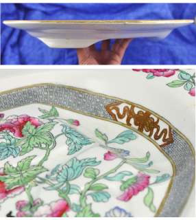 Antique Minton India Tree Oval Meat Serving Platter  
