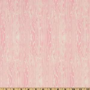  44 Wide Aviary Woodgrain Light Pink Fabric By The Yard 