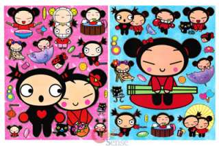 Pucca & Garu Stickers Cling Set   Removable Wall/Window  