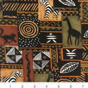    Wide Jungle Safari Print Fabric By The Yard Arts, Crafts & Sewing