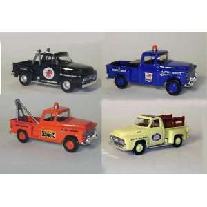   Ford and Chevrolet Trucks 143 Scale Featuring Texaco, Mobil, Champion