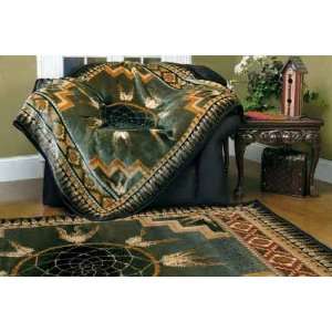   Dreamcatcher (Green)  Luxury Acrylic  Throw Blanket