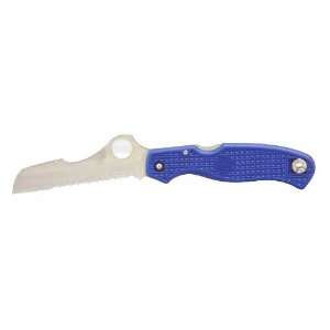Spyderco Rescue 93mm Folding Knife Stainless Combo Sheepsfoot Point 