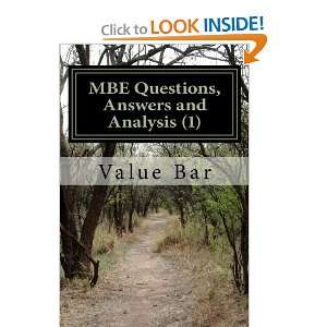  MBE Questions, Answers and Analysis (1) Examination level 