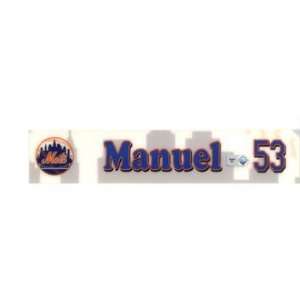 Jerry Manuel #53 Mets Spring Training Game Used Locker Room Nameplate 