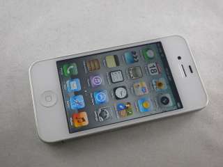 GREAT* WHITE APPLE IPHONE 4 16GB 16 GB CELL PHONE AT&T GSM WIFI GPS 