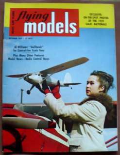 VINTAGE FLYING MODELS MAGAZINE NOVEMBER 1959 RC BOATS & PLANES  