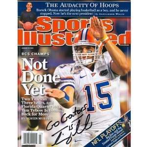  Tim Tebow Autographed Sports Illustrated (Not Done Yet 1 