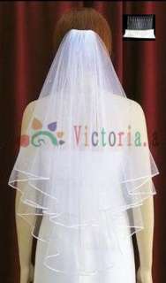 2012 New Elegant Ivory Mantilla Bridal Wedding Party Veil Hot Sale 
