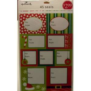 Hallmark Christmas XS 8201 Cool Yule Collection Name Tags ~ Red, Green 