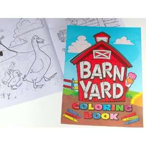   Barnyard Farm Coloring Books ~ 8 X 11 ~ 12 Pages ~ New Toys & Games