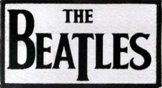 THE BEATLES   Classic Logo   Woven Sew On Patch.  