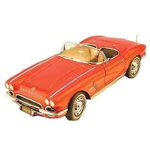   18 1962 Chevrolet Corvette Convertible roman red Toys & Games