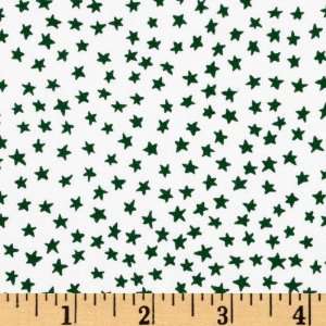  44 Wide Penguins Happy Holidays Stars Snow/Green Fabric 