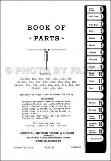 1939 1940 1941 GMC Parts Book Catalog Pickup and Truck 100 460  