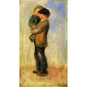  Oil Painting Man Carrying a Boy Pierre Auguste Renoir 