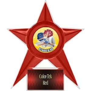  Cheerleading Stellar Ice 7 Trophies 6 Colors RED STAR/RED 