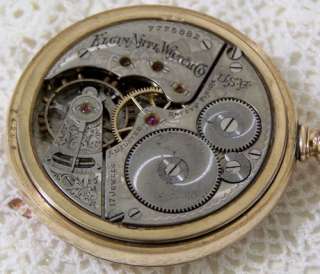 Antique Gold Elgin Pocket Watch~Late 1800s~17 Jewels~Photo Pocket 