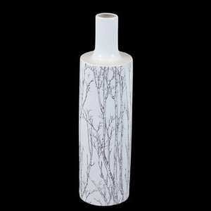 Urban Trends 24024 / 24025 White Ceramic Vase I in Branches Finish 
