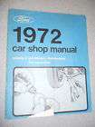 1972 Ford Car Shop Manual Preliminary form 7925