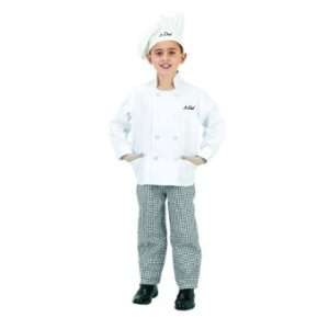  Jr Executive Chef Suit   Black Trim Child Costume Ages 8 
