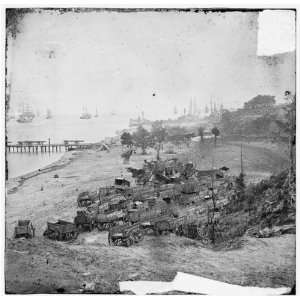  Civil War Reprint Yorktown, Va. Federal wagon park