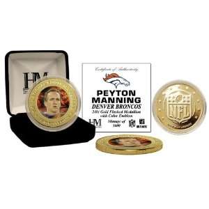  Peyton Manning Broncos Gold Coin Sports Collectibles